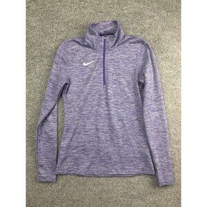 Nike Dri-FIT Pullover Womens Small Purple Quarter Zip Long Sleeve Athletic Top